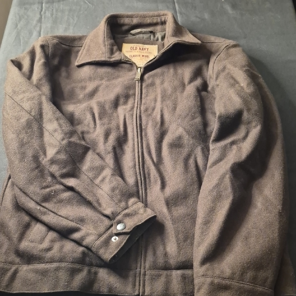 Old Navy Dark Brown Wool Jacket